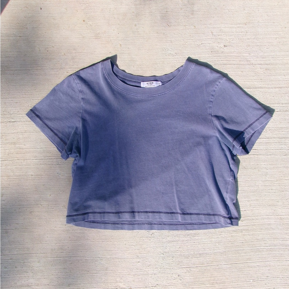 Purple/Gray Cotton On Baby Tee